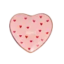 Plate Heart LOVE pink