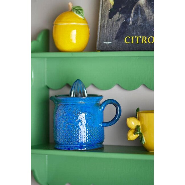 Liselu Lemon Juicer, Blue, Stoneware