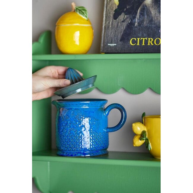 Liselu Lemon Juicer, Blue, Stoneware