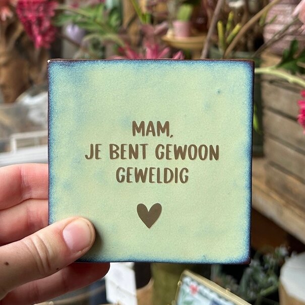 Mevrouw Potjes Tegel | mam je bent gewoon geweldig