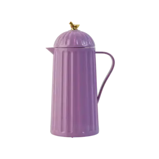 Thermo with gold bird in lid