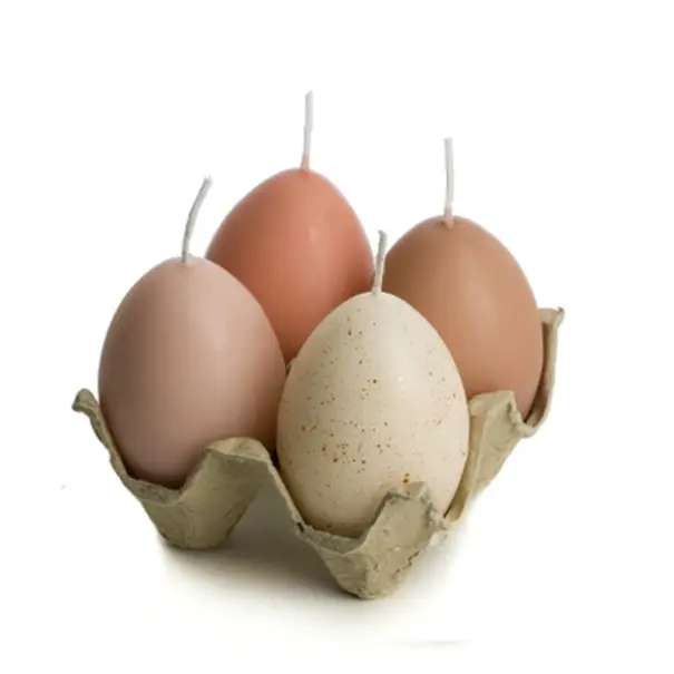 Rustik Lys Egg kaarsjes in tray roze tinten