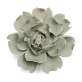 Keramieken bloem | Pistachio green rose