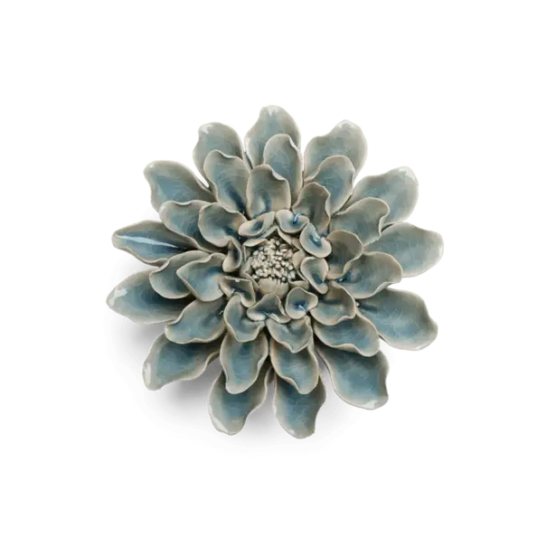 Chive Keramieken bloem | Powder blue aphtodite dahlia