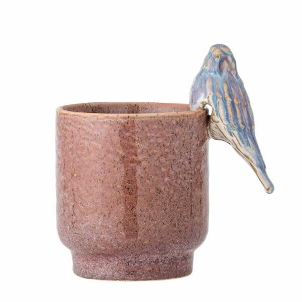 Bloomingville Larky Flowerpot, Rose, Stoneware