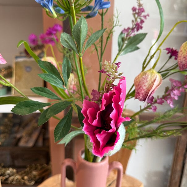 Mevrouw Potjes Vaas compleet roze