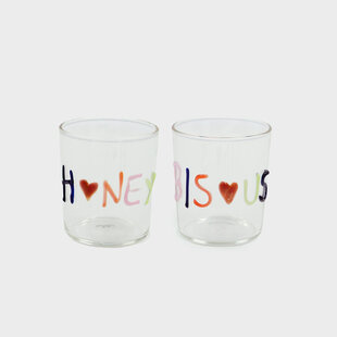 Glass flirty sips / set of 2