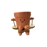 Schommel potje brique/roze