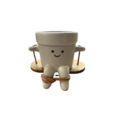 Schommel potje licht grijs