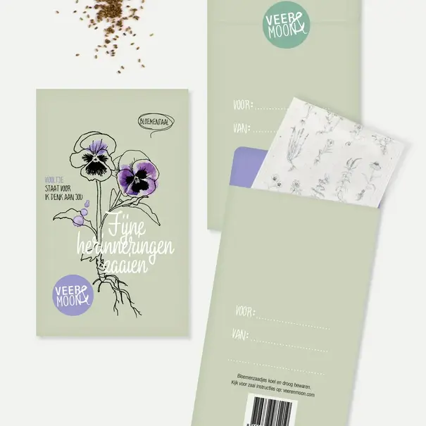 Veer & Moon Zadenzakje | Fijne herinneringen zaaien