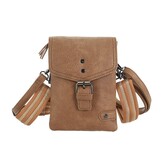 Camel telefoon- en schoudertasje Lakewood