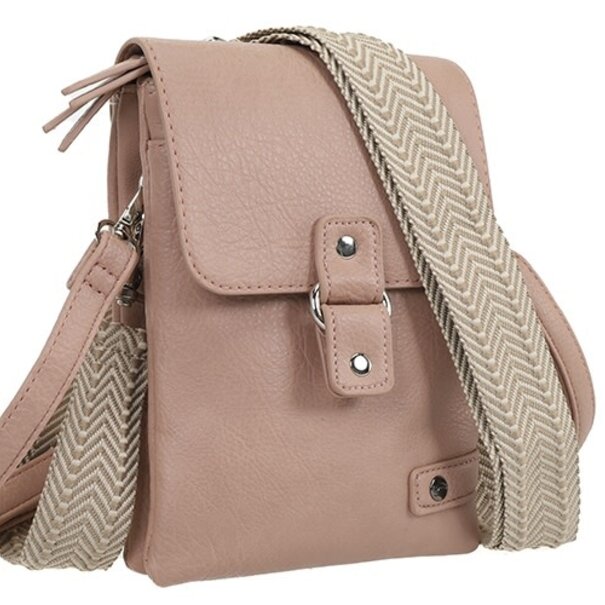 I'm DUTCH Vintage pink telefoon- en schoudertasje Keith