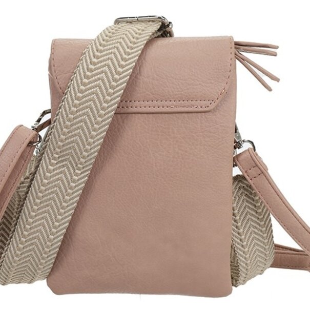I'm DUTCH Vintage pink telefoon- en schoudertasje Keith