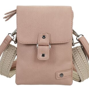 Vintage pink telefoon- en schoudertasje Keith