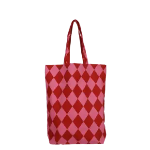 Katoen tas | Diamond grapefruit + brick