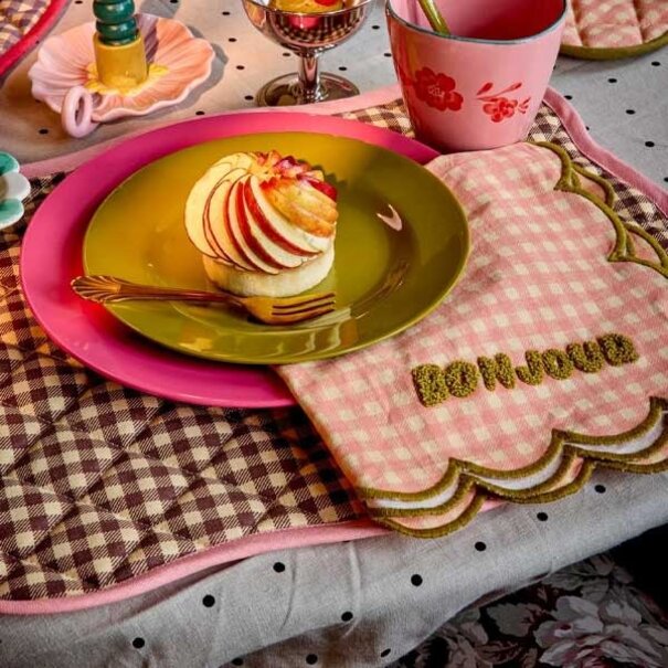 Rice Katoen Placemat - Mooi roze