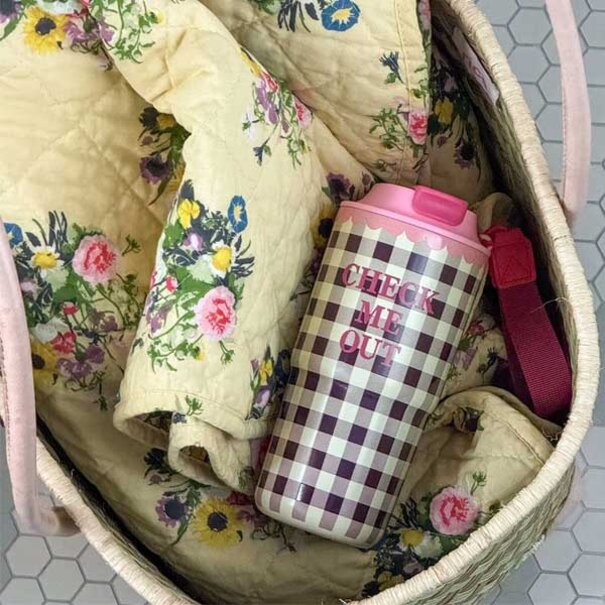Rice Stainless Steel Thermo Cup with Check Me out