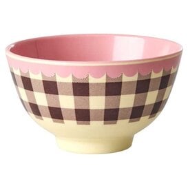 Melamine Bowl with Check Me Out Print