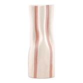 Vaas beige gestreept S