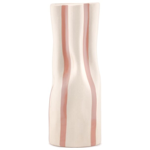 Home Bound Beige vaas gestreept M