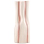 Beige vaas gestreept M