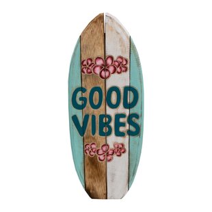 Surfplank | Good Vibes - Turquoise/groen