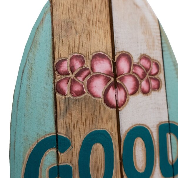 JoJo living Surfplank | Good Vibes - Turquoise/groen