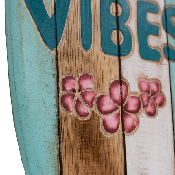 JoJo living Surfplank | Good Vibes - Turquoise/groen