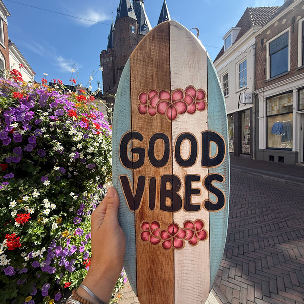 JoJo living Surfplank | Good Vibes - blauw