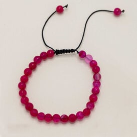Natuurstenen armband - Pink Botswana Agate