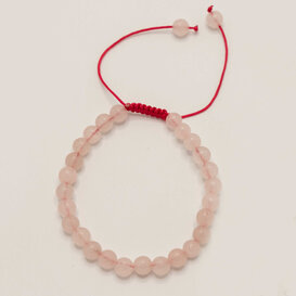 Natuurstenen armband - Rozenkwarts