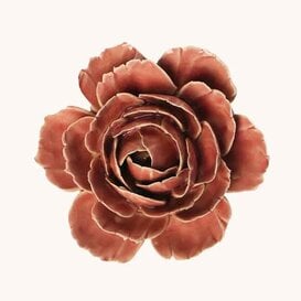 Keramieken wandbloem | Champagneroze