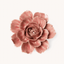 Keramieken bloem | champagne roze roos