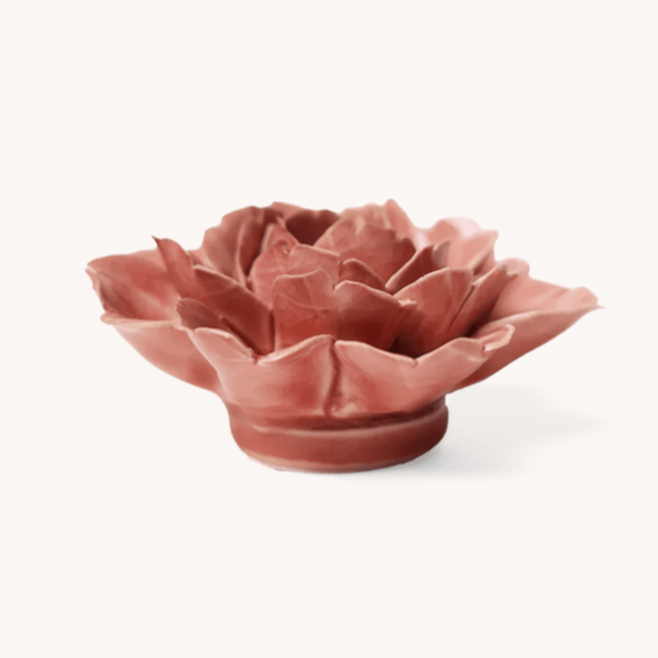 Chive Keramieken bloem | champagne roze roos