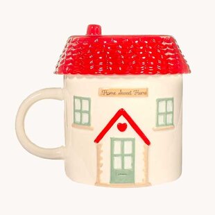 House Shaped Mug with Lid