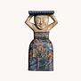 Batik plantenhouder - Blauw