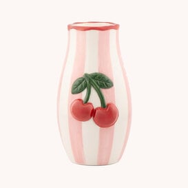 Handpainted cherry vase
