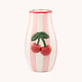 Handpainted cherry vase