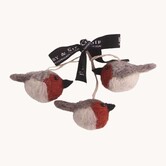 Mini round rusti red birds