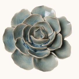 Keramieken bloem | powder blue amandine