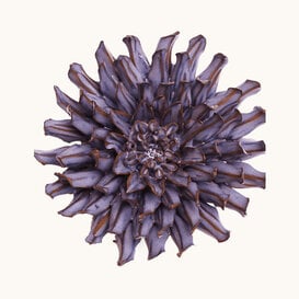 Keramieken bloem | violet blue fleur