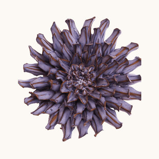 Keramieken bloem | violet blue fleur