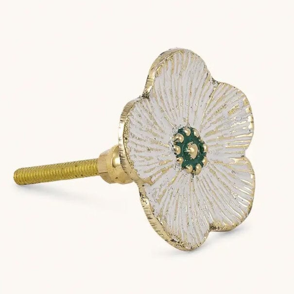 Doing goods Faye Flower Knob white