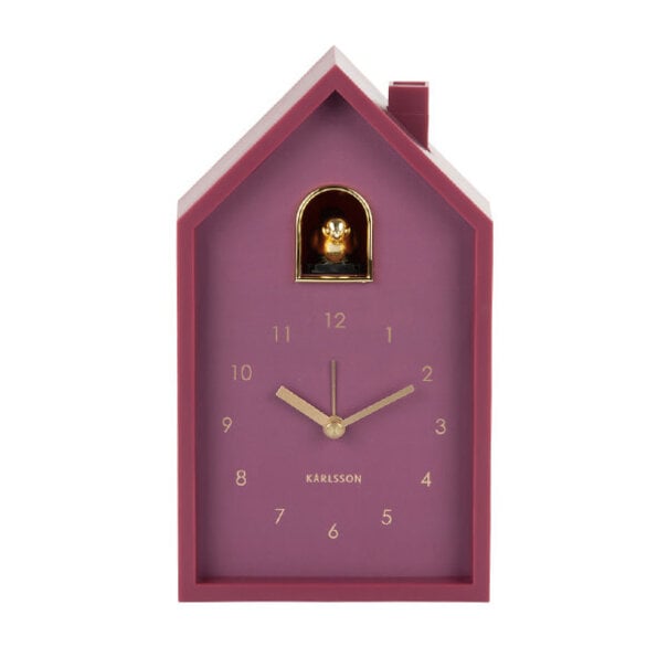 Karlsson Alarm clock Modern Cuckoo Oro  dark mauve