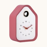 Wall/table clock Reina Cuckoo  burgundy red