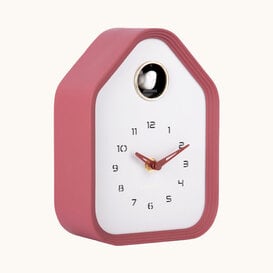 Wall/table clock Reina Cuckoo  burgundy red