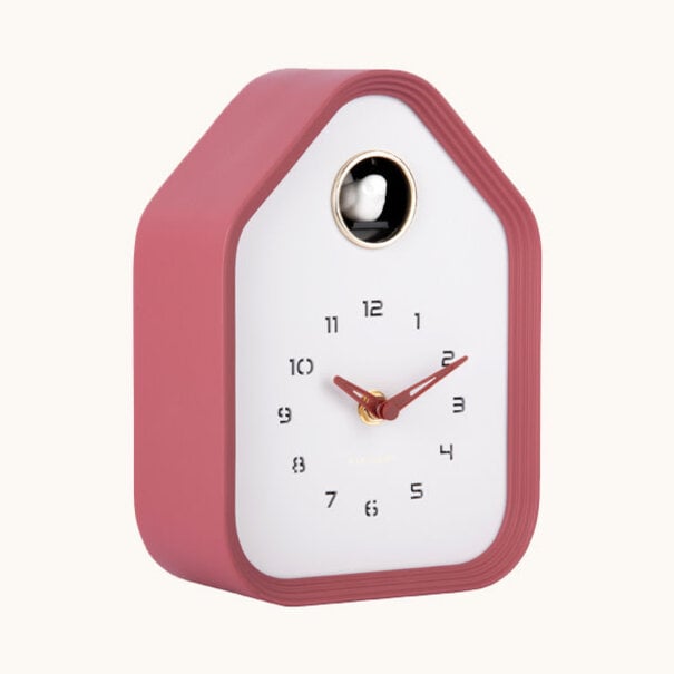 Karlsson Wall/table clock Reina Cuckoo  burgundy red