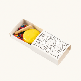 Keep on Shining | Keramieken smiley in cadeaudoosje