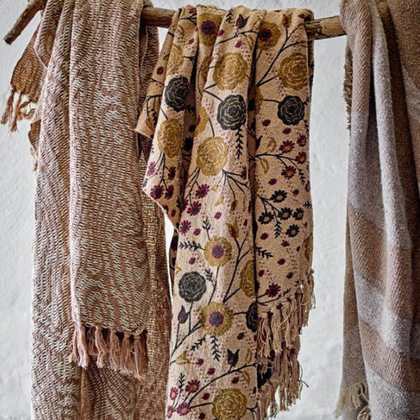Bloomingville Eydis Throw, Multi, Mixed Fibres