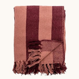Frello Throw, Red, Mixed Fibres